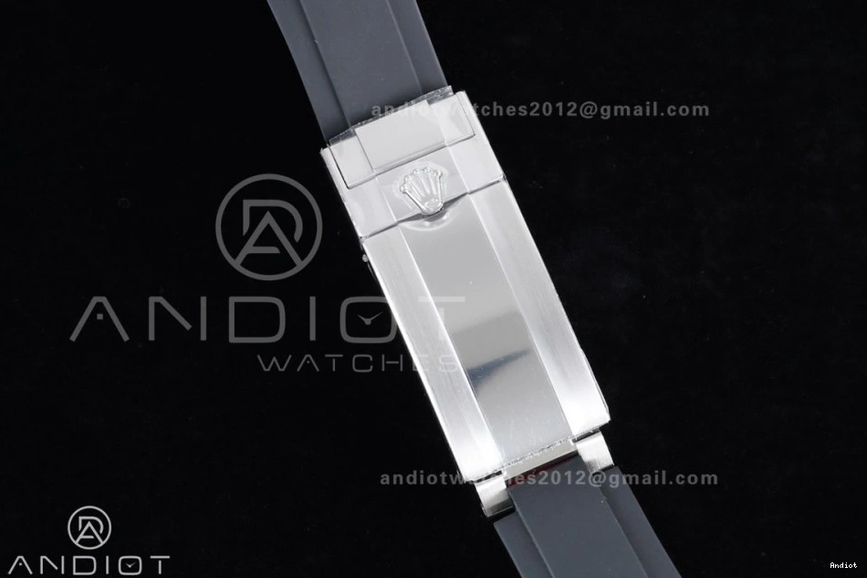 on Dial (Weighted) Oysterflex Silver VSF VS4131 Strap 1:1 Best Diamonds 126519 Daytona Edition Black V2 0306